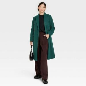 🧡 Essential Wool Overcoat Jacket A New Day Target Teal Green